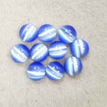 10MM ROUND CABOCHON CATS EYE LIGHT BLUE(10PCS/BAG)